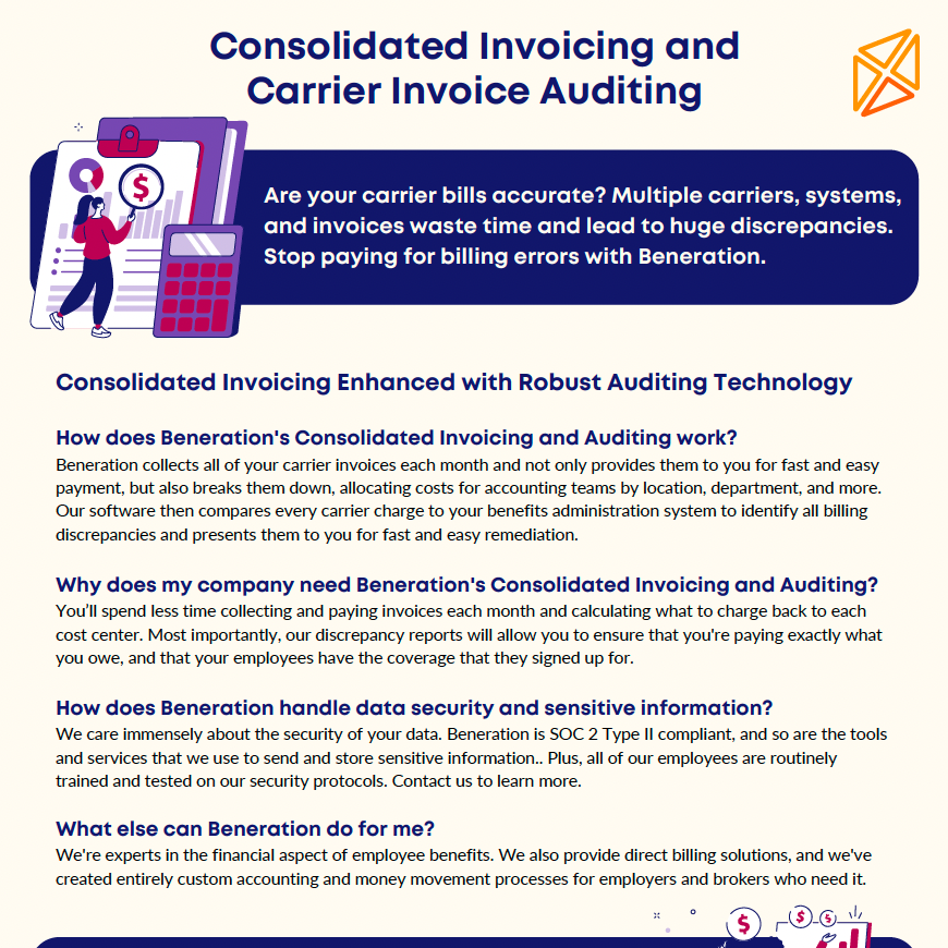 Consolidated Billing and Carrier Invoice Auditing